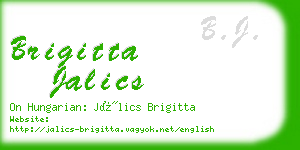 brigitta jalics business card